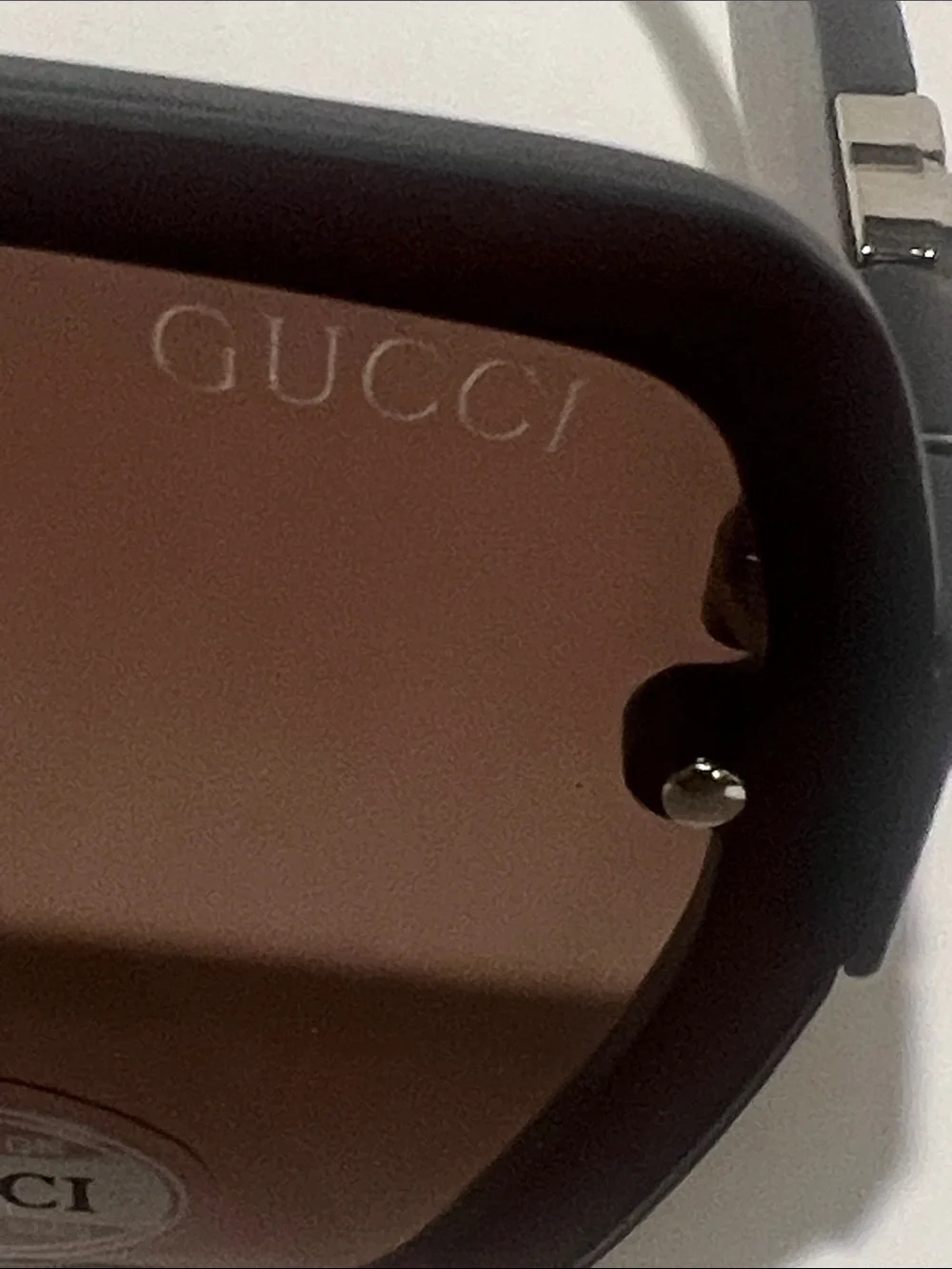 Brand new Gucci Women's Brown Geometric Oversized Sunglasses